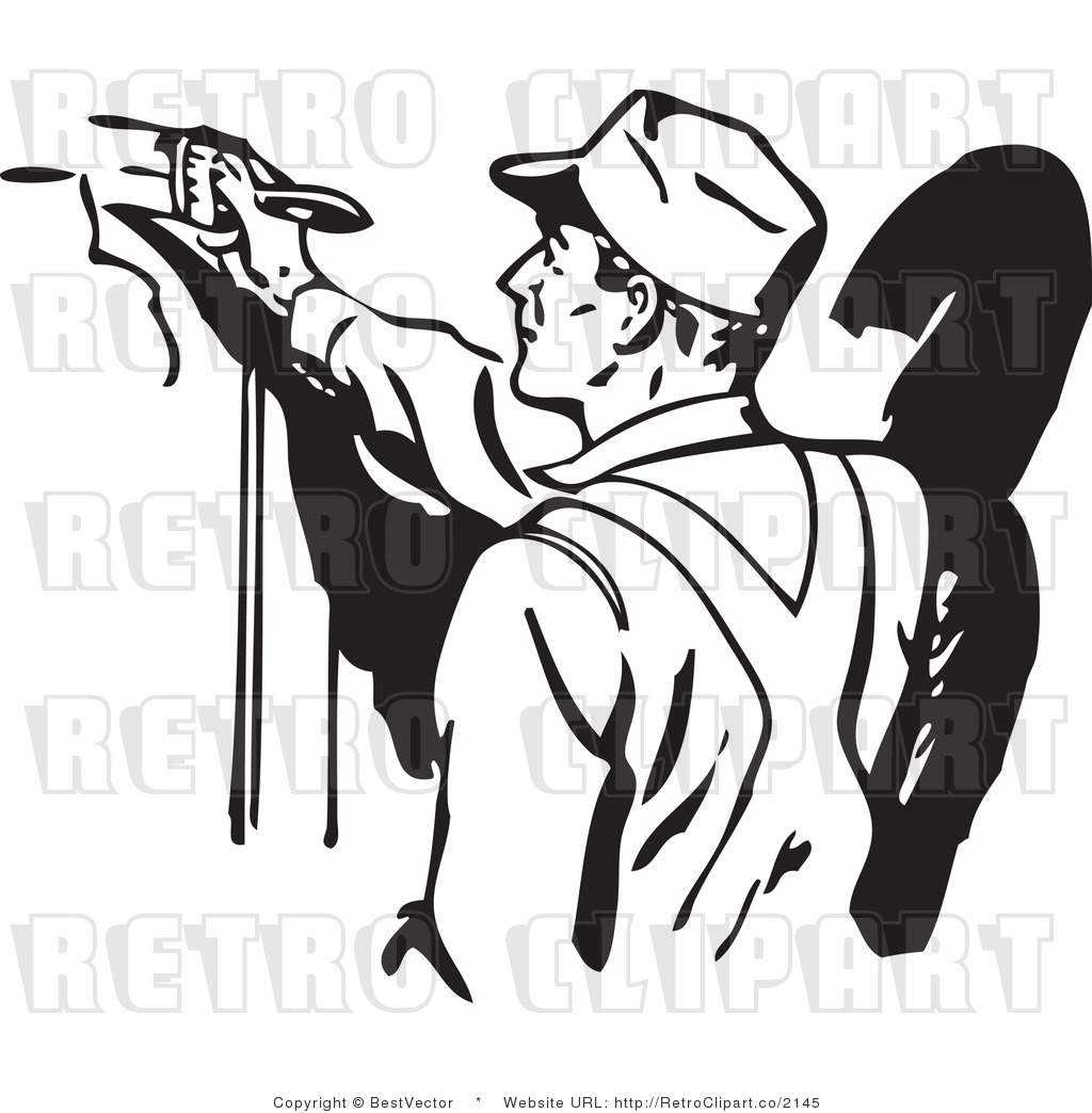 man painting house clipart - photo #20