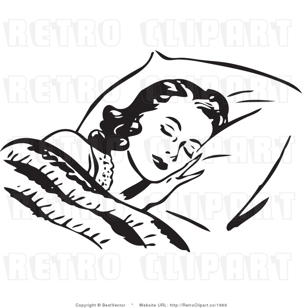 http://retroclipart.co/1024/royalty-free-black-and-white-retro-vector-clip-art-of-a-woman-sleeping-by-bestvector-1969.jpg