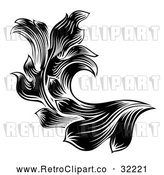 Vector Clip Art of a Floral Design Element by AtStockIllustration