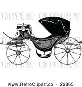 Vector Clip Art of a Retro Carriage by Prawny Vintage