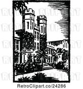 Vector Clip Art of Architectural Scene by Prawny Vintage