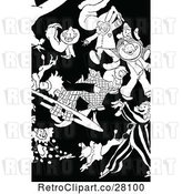 Vector Clip Art of Circus Clowns by Prawny Vintage