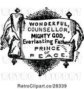 Vector Clip Art of Hands Holding a Scripture Verse by Prawny Vintage