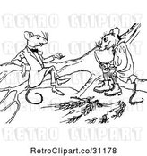 Vector Clip Art of Mouse Friends Talking by Prawny Vintage