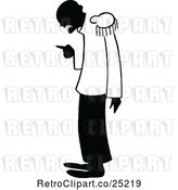 Vector Clip Art of Profiled Lecturing Guy by Prawny Vintage