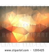Vector Clip Art of Retro Abstract Orange Toned Poly Background Design by KJ Pargeter
