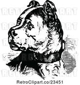 Vector Clip Art of Retro Alert Dog by Prawny Vintage