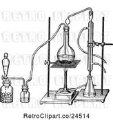 Vector Clip Art of Retro Apparatus for Determination of Sulphur Dioxide by Prawny Vintage