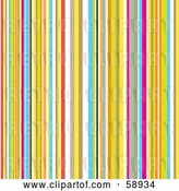 Vector Clip Art of Retro Background of Colorful Stripes by Michaeltravers