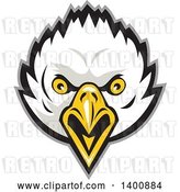 Vector Clip Art of Retro Bald Eagle Head by Patrimonio