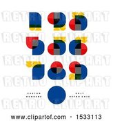 Vector Clip Art of Retro Bauhaus Numbers by Elena