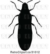 Vector Clip Art of Retro Beetle Silhouette by Prawny Vintage