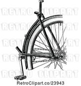 Vector Clip Art of Retro Bicycle Detail by Prawny Vintage
