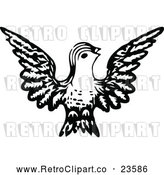 Vector Clip Art of Retro Bird 1 by Prawny Vintage
