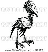 Vector Clip Art of Retro Bird by Prawny Vintage
