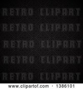 Vector Clip Art of Retro Black Damask Pattern Background by KJ Pargeter