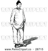 Vector Clip Art of Retro Boy with His Hands in His Pockets by Prawny Vintage