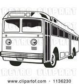 Vector Clip Art of Retro Bus by Patrimonio