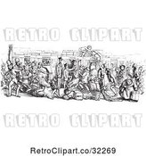 Vector Clip Art of Retro Busy Mail Train in by Picsburg