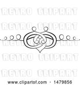 Vector Clip Art of Retro Calligraphic Wedding Band Design Element by Frisko