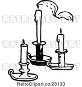Vector Clip Art of Retro Candles 2 by Prawny Vintage