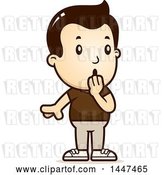 Vector Clip Art of Retro Cartoon Surprised Gasping White Boy by Cory Thoman
