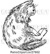 Vector Clip Art of Retro Cat 3 by Prawny Vintage