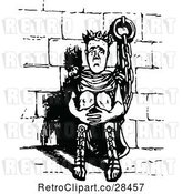 Vector Clip Art of Retro Chained Prisoner by Prawny Vintage