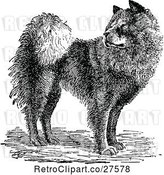 Vector Clip Art of Retro Chow Chow Dog by Prawny Vintage
