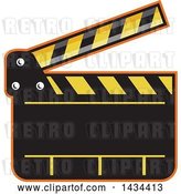 Vector Clip Art of Retro Clapper Board by Patrimonio