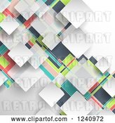 Vector Clip Art of Retro Colorful Geometric Background by KJ Pargeter