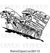 Vector Clip Art of Retro Confectionery Carriage by Prawny Vintage