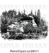 Vector Clip Art of Retro Cottage by Prawny Vintage