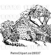 Vector Clip Art of Retro Country House by Prawny Vintage