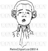 Vector Clip Art of Retro Crying Young Guy by Prawny Vintage