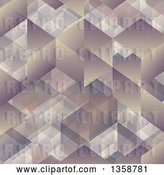 Vector Clip Art of Retro Cubic Geometric Background by KJ Pargeter