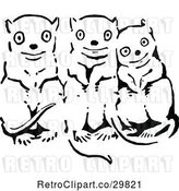 Vector Clip Art of Retro Cute Critters by Prawny Vintage