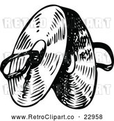Vector Clip Art of Retro Cymbals by Prawny Vintage