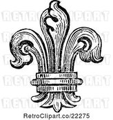 Vector Clip Art of Retro Fleur De Lys Logo by BestVector