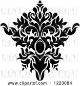Vector Clip Art of Retro Floral Damask Design 15 by Vector Tradition SM