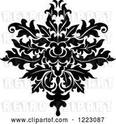 Vector Clip Art of Retro Floral Damask Design 18 by Vector Tradition SM
