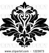 Vector Clip Art of Retro Floral Damask Design 22 by Vector Tradition SM