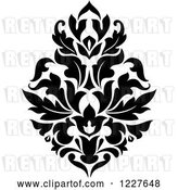 Vector Clip Art of Retro Floral Damask Design 32 by Vector Tradition SM
