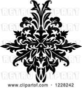 Vector Clip Art of Retro Floral Damask Design 43 by Vector Tradition SM