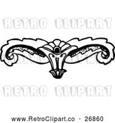 Vector Clip Art of Retro Floral Design Element 2 by Prawny Vintage