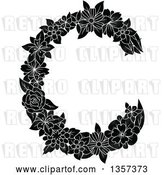 Vector Clip Art of Retro Floral Letter C Design by Vector Tradition SM