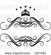 Vector Clip Art of Retro Frame with a Crown and Stars 3 by Vector Tradition SM