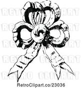 Vector Clip Art of Retro French Bow by Prawny Vintage