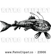 Vector Clip Art of Retro Funny Fish by Prawny Vintage