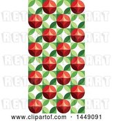 Vector Clip Art of Retro Geometric Berry Design Background by Elena